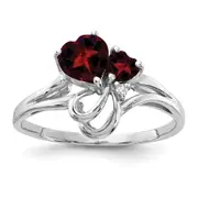 14k White Gold Gemstone u0026 Real Diamond Ring