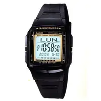 在飛比找PChome24h購物優惠-CASIO 黑炫風城市經典電子錶 -黃框