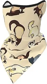 DEXNEL Hairy Ferret Face Mask Summer Cover Protection Balaclava Men Women for Beach Activities
