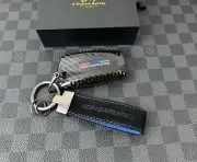 Genuine Carbon Fiber Keyring Key Fob Cover Pack For BMW M Performance Old Models