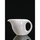 中式大號陶瓷純色公道杯羊脂玉帶把防燙茶海加厚不燙手茶水分離器