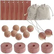 1 Set Cedar Blocks Clothes Storage Round Cedar Chips Aromatic Cedar Wood Balls Rectangular Cedar Closet Freshener for Closets Drawers Shoe Cabinet (suit)