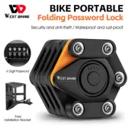 WEST BIKING Bicycle Chain Lock MTB Road Bike Lock Steel Folding Security Lock