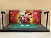 Chiefs Super Bowl LVIII Champs Custom 2 Mini Helmet display case with LED lights