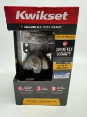 Kwikset 99800-121 Signature Series SmartKey Single Cylinder Deadbolt Antique Bra