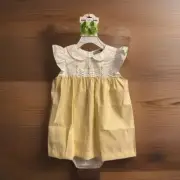 Girls NWT Petit Confection Dress Set & Bloomers 2 Pc Free Bow 24 Mos