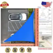 13' x 19' x 23' Blue Right Triangle Sun Shade Sail - 95% UV Blocking