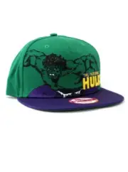 New Era Incredible Hulk Silver Age 9fifty Snapback Hat Adjustable Marvel Green