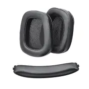 Soft Comfortable Leather Ear Pads Cushion Cover for Logitech G933 G633 Headset B