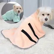 Pet Dog Bathrobe Towel Microfibre Bath Robe Drying Super Absorbent Robe Coat AU