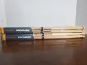 NEW Pro Mark Hickory Drumsticks 5a Made In USA Hickory 4 Pairs
