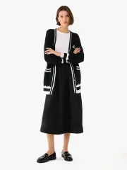 Oversized Logo Cardigan