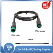 5 Pin E-bike KT/Bafang Display Waterproof Extension Cable Male To Female 90CM