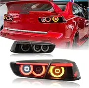Pair Of Car Tail Light Assembly Compatible For Lancer 2008-2018
