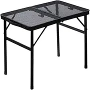 Camping Table Foldable,Picnic Folding Table Camping Supplies | Aluminum Alloy Non-Slip Tabletop, Adjustable Height Outdoor Gear Portable for Picnic Grilling Party