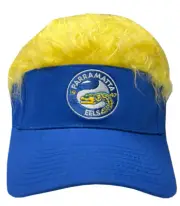 Burley Sekem Parramatta Eels Yellow Wig Blue Visor (New)