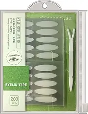 200 pairs Natural invisible One Side Eyelid Tape Stickers Waterproof Breathable Self-Adhesive Eyelid Lift Strip, Instant Eye Lift without Surgery, Perfect for Uneven Droopy Hooded eyelids