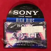 Vintage Sony High Bias CD-IT Sealed New Cassette Tape
