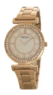 Kenneth Cole KC50322003 White Mop Dial Gold Stainless Steel Women's Watch