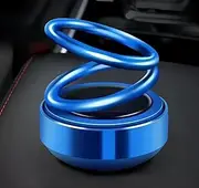 zolyet Cross-Border on-site Truck-Mounted Solar-Powered Suspended -Ring Rotating Heating Accessories car Ornaments Blue (electroplated Version) Comes with a Piece of Therapy