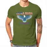 TOP TEE PROUD OF IT EAGLE 時尚 T 恤 ULTRA MAGA 男款純棉 T 恤 O 領大碼