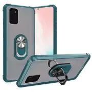 "GSA Clear Green Bumper Case w/Ring Stand for Galaxy Note 20"