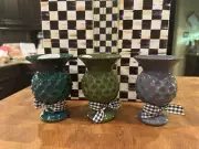 MacKenzie-Childs Mini Thistle Vases (Set Of 3) - MADE IN AURORA