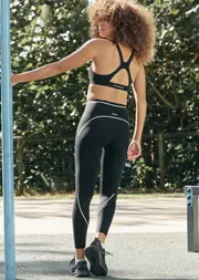 [Lorna Jane] In The Zone Ankle Biter Leggings in Black, Size - 2XL 2XL Black