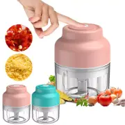 Electric Mini Garlic Chopper USB Food Processor for Garlic Pepper Chili Spice US