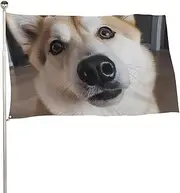 Animal Dog Photo Flag 47x70 in Double Sided Printed Garden Flag Decorative Banner No Fade Yard Flag with Brass Grommets Hanging Photo Backdrop for Indoor Outdoor Party Home Decor