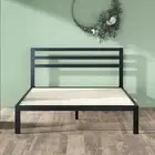 Zinus Double Metal Bed Frame Modern Platform Mattress Base with Wooden Slats