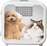 Smart Pet Dryer Box, 71L Automatic Pet Hair Dryer with Tempe Control, 4-Speed Adjustable and Timer, 360° Efficient Drying, 2900 RPM Cat Dryer Box for Dogs Cats Pets Care
