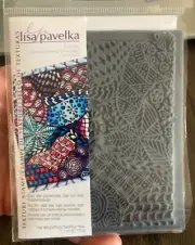 Lisa Pavelka Individual Texture Stamp 4.25"X3.75" Cloodle New NIP