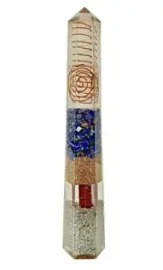 Lapis Lazuli Orgonite Obelisk Generator Crystal Orgone EMF Protection Energy