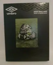 Umbro Mesh Ball Bag With Drawstring (Holds 10 Soccer Balls)