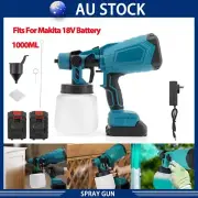 AU Cordless High Pressure Airless Spray Gun Paint Sprayer For Makita 18V Battery