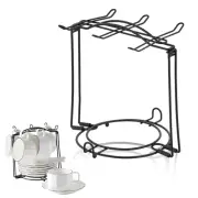 Coffee Cup Rack, Tea Cup Holder Stand Dishes Organizer, Teacup Display Stand,...
