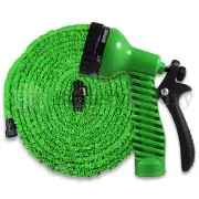 100 Feet 100FT Expandable Flexible Garden Water Hose+Spray Nozzle Green 900+SOLD