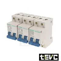 在飛比找樂天市場購物網優惠-《tevc》F006 10-63A 空氣開關 2P 直流 D