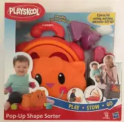 Playskool Pop-up Shape Sorter Play Stow Go 18 Months cat