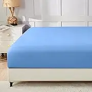 Deep Pocket Single Fitted Sheet 1 Piece- 1800TC Ultra-Soft Premium Double Brushed Microfiber Durable and Fade Resistant Fits Mattress up to 40cm - Single, Ocean