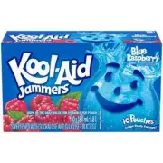 KOOL-AID JAMMERS POUCHES 10x180ml BLUE RASPBERRY 1 BOX - SAFE AND SECURE