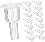 SOLUSTRE 50pcs Earring Backs Studs: Safety Back Hooks Pads Full-Cover Clear Soft Ear Stoppers Protectors for Comfort and Everyday Use