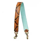 Dolce & Gabbana Leather Shoulder Strap Bag Strap Orange Blue Gold 12814