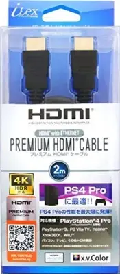 PlayStation PS4 Pro Ultrahd Hdr 4K / 60P Corresponding Premium HDMI Cable 2m F/S