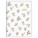 日本 2024 SNOOPY 史努比 史奴比 行事曆 B6 薄本 三麗鷗 手帳本 手冊 年曆本 跨年日誌本