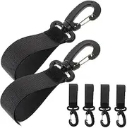 PEPLAYTAL Stroller Hangers Diaper Bag Hooks for Stroller Easy Install/Remove Plastics Organizer Hooks