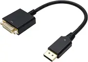 Holic DPDVF-721BB DisplayPort to DVI Adapter 5.9 inches (15 cm) DisplayPort Male to DVI Female