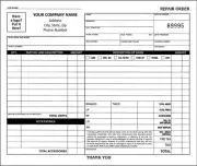 250 Automotive Vehicle Repair Shop Forms/ 2 Part Carbonless / 7 x 8.5 TMG021
