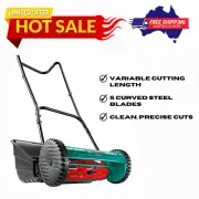 Bosch Home & Garden Manual Hand Push Cylinder Lawn Mower with Grass Catcher